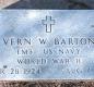 OK, Grove, Buzzard Cemetery, Barton, Vern W. Headstone