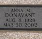 OK, Grove, Buzzard Cemetery, Donavant, Anna M. Headstone
