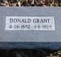 OK, Grove, Buzzard Cemetery, Grant, Donald Headstone
