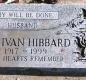 OK, Grove, Buzzard Cemetery, Hibbard, Ira Ivan Headstone