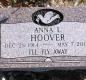OK, Grove, Buzzard Cemetery, Hoover, Anna L. Headstone