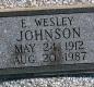 OK, Grove, Buzzard Cemetery, Johnson E. Wesley Headstone