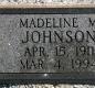 OK, Grove, Buzzard Cemetery, Johnson, Madeline M. Headstone