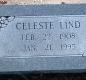 OK, Grove, Buzzard Cemetery, Lind, Celeste Headstone