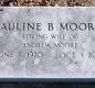 OK, Grove, Buzzard Cemetery, Moore, Pauline B. Headstone