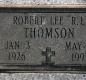 OK, Grove, Buzzard Cemetery, Thomson, Robert Lee Headstone