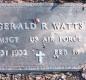 OK, Grove, Buzzard Cemetery, Watts, Gerald R. Headstone
