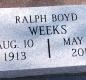 OK, Grove, Buzzard Cemetery, Weeks, Ralph Boyd Headstone
