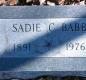 OK, Grove, Buzzard Cemetery, Babb, Sadie C. Headstone