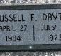OK, Grove, Buzzard Cemetery, Dayton, Russell F. Headstone