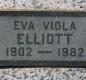 OK, Grove, Buzzard Cemetery, Elliott, Eva Viola Headstone