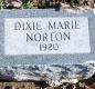 OK, Grove, Buzzard Cemetery, Norton, Dixie Marie Headstone