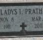 OK, Grove, Buzzard Cemetery, Prather, Gladys I. Headstone