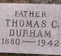 OK, Grove, Olympus Cemetery, Durham, Thomas C. Headstone