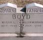 OK, Grove, Buzzard Cemetery, Boyd, Allen McKnight & Maggie L. Headstone