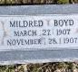 OK, Grove, Buzzard Cemetery, Boyd, Mildred Headstone