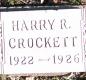 OK, Grove, Buzzard Cemetery, Crockett, Harry R. Headstone