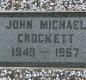 OK, Grove, Buzzard Cemetery, Crockett, John Michael Headstone