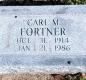 OK, Grove, Buzzard Cemetery, Fortner, Carl M. Headstone
