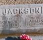 OK, Grove, Buzzard Cemetery, Jackson, George W. & Adeline Headstone