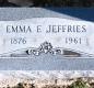 OK, Grove, Buzzard Cemetery, Jeffries, Emma Headstone