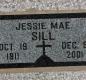 OK, Grove, Buzzard Cemetery, Sill, Jessie Mae Headstone