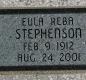 OK, Grove, Buzzard Cemetery, Stephenson, Eula Reba Headstone