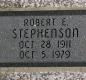 OK, Grove, Buzzard Cemetery, Stephenson, Robert E. Headstone