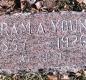 OK, Grove, Buzzard Cemetery, Young, Hiram A. Headstone