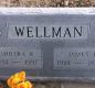 OK, Grove, Buzzard Cemetery, Wellman, Barbara R. & James I. Headstone