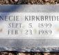 OK, Grove, Buzzard Cemetery, Kirkbride, Necie Headstone