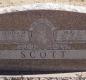 OK, Grove, Buzzard Cemetery, Scott, Silas E. & Arzella M. Headstone