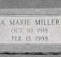 OK, Grove, Buzzard Cemetery, Miller, A. Marie Headstone