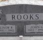 OK, Grove, Buzzard Cemetery, Rooks, John C. & Elinor R. Headstone