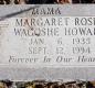 OK, Grove, Buzzard Cemetery, Howard, Margaret Rose Wagoshe Headstone