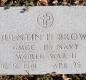 OK, Grove, Buzzard Cemetery, Brown, Quentin H. Military Headstone