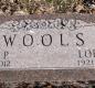 OK, Grove, Buzzard Cemetery, Wools, Loren H. & Agnes P. Headstone