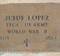 OK, Grove, Buzzard Cemetery, Lopez, Jesus Military Headstone