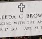OK, Grove, Buzzard Cemetery, Brower, Freeda C. Headstone