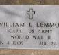 OK, Grove, Buzzard Cemetery, Lemmon, William L. Military Headstone