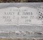 OK, Grove, Buzzard Cemetery, James, Nancy R. Headstone