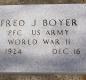 OK, Grove, Buzzard Cemetery, Boyer, Fred J. Military Headstone