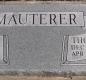 OK, Grove, Buzzard Cemetery, Mauterer, Thomas Owen & Elsie L. Headstone