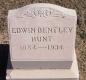 OK, Grove, Olympus Cemetery, Headstone, Hunt, Edwin Bentley 