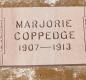 OK, Grove, Olympus Cemetery, Headstone, Coppedge, Marjorie 