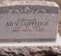 OK, Grove, Olympus Cemetery, Headstone, Coppedge, Ad V. 