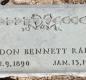 OK, Grove, Olympus Cemetery, Raines, Gordon Bennett Headstone