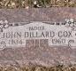 OK, Grove, Olympus Cemetery, Headstone, Cox, John Dillard