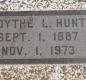 OK, Grove, Olympus Cemetery, Headstone, Hunt, Edythe L.