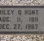 OK, Grove, Olympus Cemetery, Headstone, Hunt, Riley Q. 